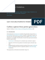 Exothermic Oxidation: Carbon Capture From Power Generation