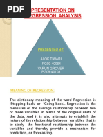 Presentation On Regression Analysis: Presented by