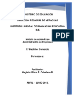 Modulo de Administración de Empresa Ilie