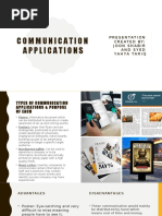 Communication Applications: Presentation Created By: Joon Shabir and Syed Yahya Tariq