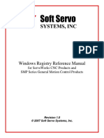 Windows Registry Reference Manual: For Servoworks CNC Products and SMP Series General Motion Control Products