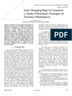 The Ban On Plastic Shopping Bags in Cameroon An Exploratory Study of Resilience Strategies of Subsistence Marketplaces