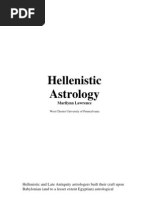 M Lawrence - Hellenistic Astrology