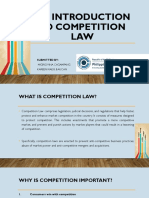 An Introduction To Competition LAW: Submitted by