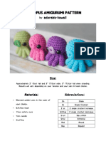 Baby Octopus Amigurumi Crochet Pattern