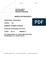 Modelo de Respuesta: Universidad Nacional Abierta Vicerrectorado Académico Área: Administracion Y Contaduria