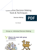 05 Qualitative Decision Making Tools & Techniques