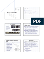 I/O Interfaces: Objectives