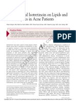 Effects of Oral Isotretinoin On Lipids and Liver Enzymes in Acne Patients