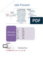 Affirmative Statements: Subject Verb Base Form