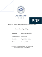 Research Proposal For Axial Compressor Blade