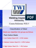 Welding Inspection: Weldability Course Reference WIS 5