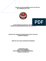 Documento - Formulación Del Sistema de Gestión Ambiental NTC Iso 14001 Ejemplo 2