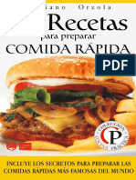 Fast Food - 84 Recetas para Preparar Comida Rapida - Orzola