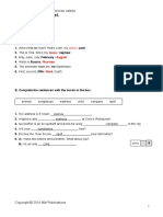 By: Julio Procel. Cycle:I Test: Module 1 Vocabulary: PIONEER Elementary - American Edition