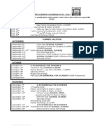 KIPP ACA - Family Calendar 2010-2011