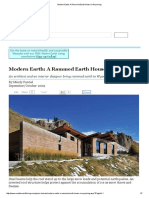 Modern Earth - A Rammed Earth House in Wyoming