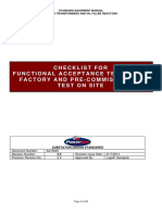 (Temp) Checklist For Inspection & Functional Acceptance Tests in Factory and Pre-Commissioning Test On Site (Green V 3.0)