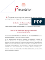 Exercice de GRH PDF