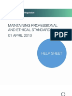 Maintaining Professional and Ethical Standards 1 April 2010 10-04-08