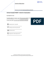 School Based INSET Interim Evaluation