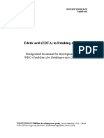 Edetic Acid (EDTA) in Drinking-Water: Background Document For Development of WHO Guidelines For Drinking-Water Quality