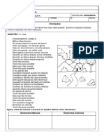 Avaliação 1º Bimestre - Geografia