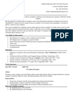 Professional Profile Motivated Young Professional With An Exemplary Academic Record and Passion To Progress Within The Current