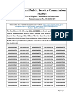 Gujarat Public Service Commission: Result