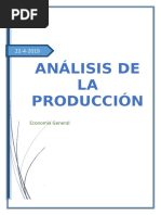 Análisis de La Producción - Economía