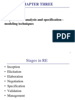 Chapter Three: Requirements Analysis and Specification - Modeling Techniques