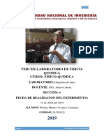 3° Informe de FISICO QUIMICA