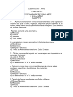 Questionário de Revisão 1º Ano - Aluno