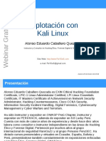 Webinar Gratuito: Explotación Con Kali Linux