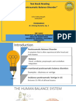 Text Book Reading "Posttraumatic Balance Disorder": Pembimbing Dr. Untung Gunarto, Sp. S