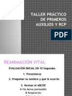 Taller Práctico de Primeros Auxilios y RCP