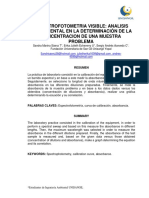 Informe 5. Determinación de La Concentración de Una Muestra Problema