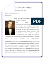 Biografia de Jose Juaquin de Olmedo 