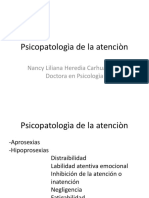 Psicopatologìa de La Atenciòn