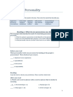 Chapter 7 Personality: Vocabulary