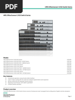 Quickspecs: Hpe Officeconnect 1920 Switch Series Hpe Officeconnect 1920 Switch Series