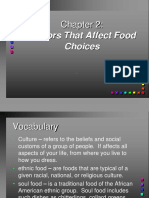 Chapter 2 Factors That Affect Food Choices Complete