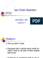 Polymerase Chain Reaction (PCR) : BCH/BIOL 406