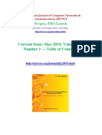 New Research Articles 2019 May Issue International Journal of Computer Networks & Communications (IJCNC)