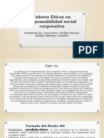 Valores Éticos en Responsabilidad Social Corporativa