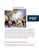 Sufi Movement Order and Impact