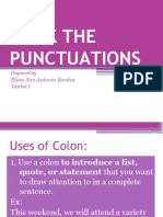 Mark The Punctuations: Elsan San Antonio Benitez