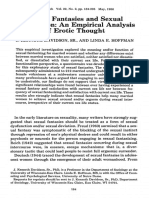 Sexual Fantasies and Sexual Satisfaction: An Empirical Analysis of Erotic Thought