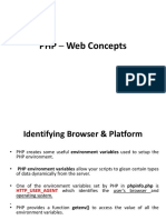 PHP Web Concepts