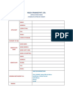 SBLC Application Form